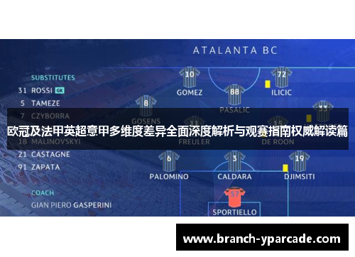 欧冠及法甲英超意甲多维度差异全面深度解析与观赛指南权威解读篇